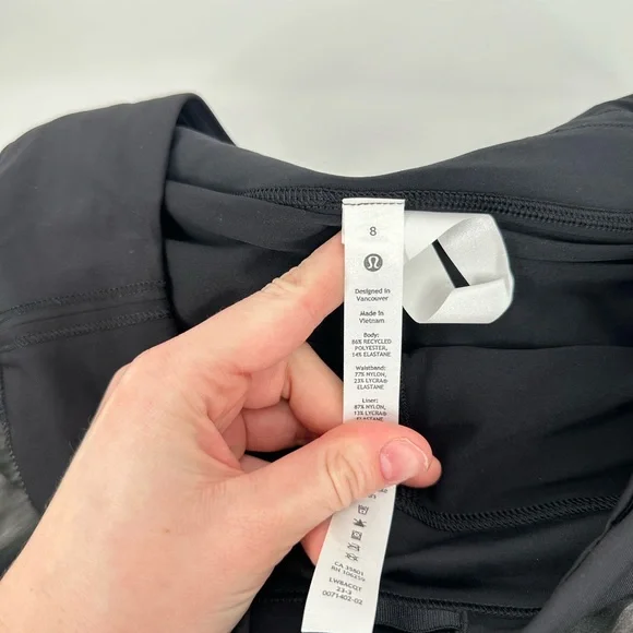 Lululemon Pace Rival Mid-Rise Long Skirt Motion Vista Black Multi Size 8 - Picture 6 of 11